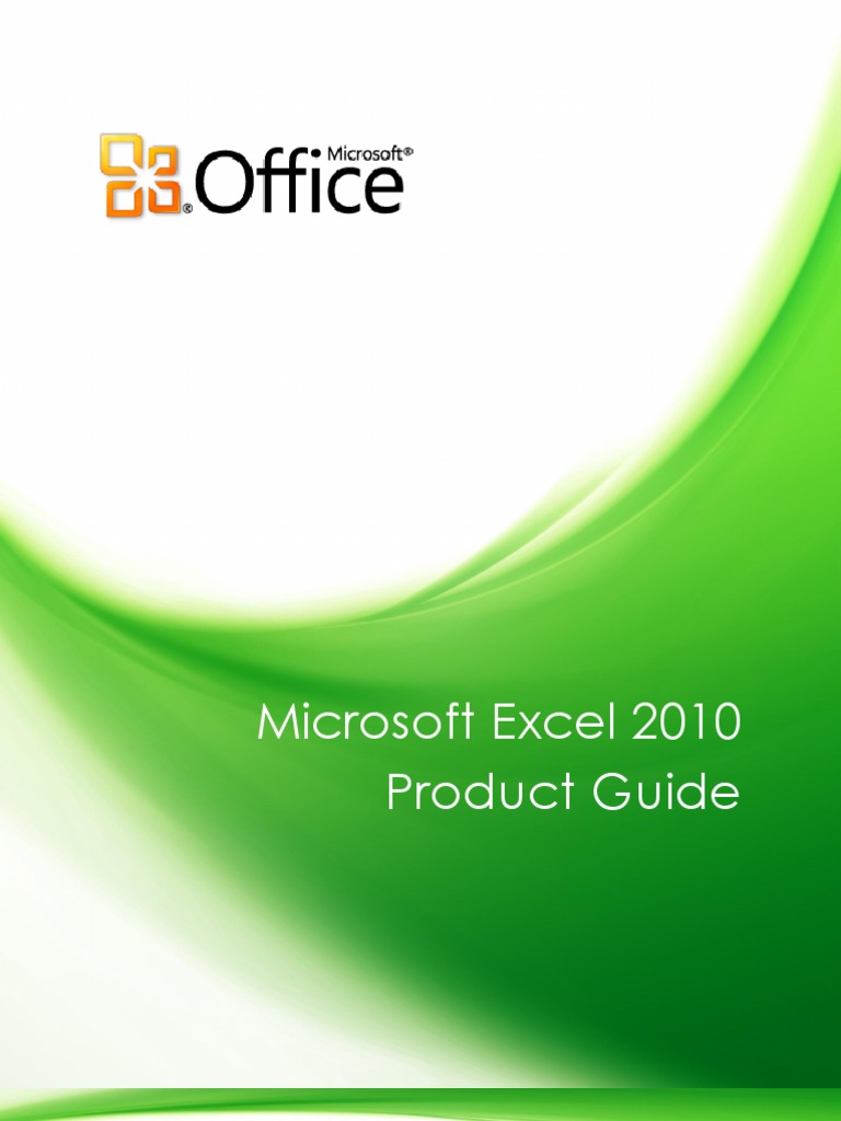 Manual | PDF | Microsoft Excel | Microsoft Office 2010