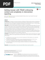 TIDieR Checklist for Intervention Reporting | PDF
