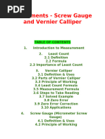 Least Count of Measuring Instruments | PDF