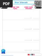 Corbettmaths Error Intervals Worksheet | PDF