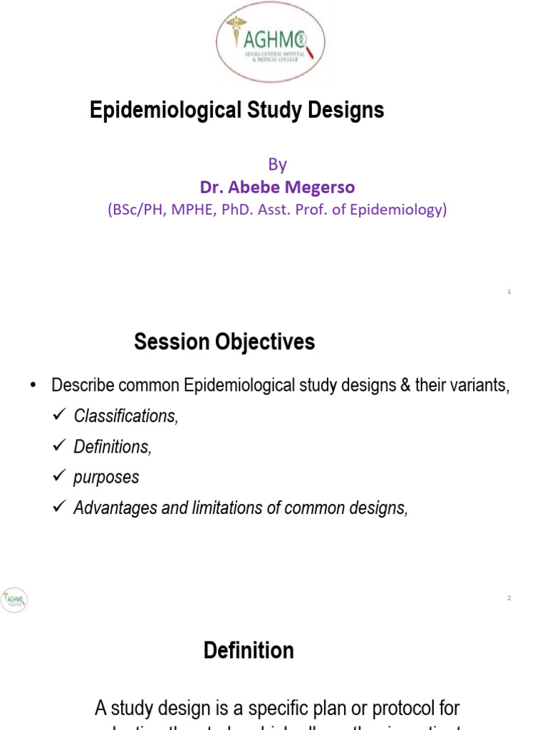 3. Epidemiological Study designs | PDF | Randomized Controlled Trial ...