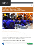 Maximum Demand Calculation Guide | PDF | Power (Physics) | Manufactured ...