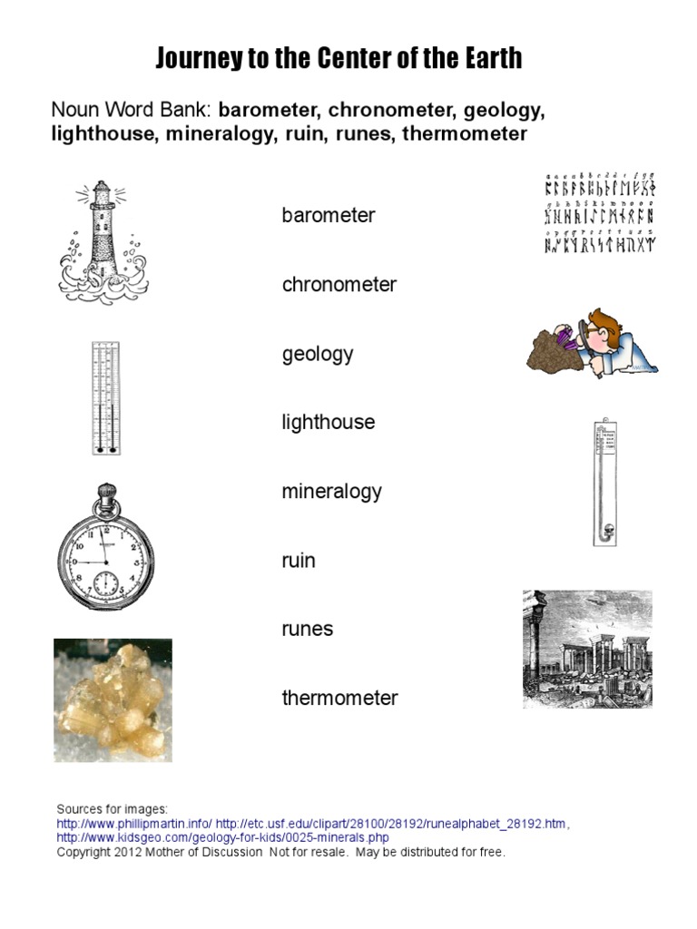 Worksheets Journey To The Center Of The Earth Worksheet journey to the center of earth vocabulary sheets syntax linguistics