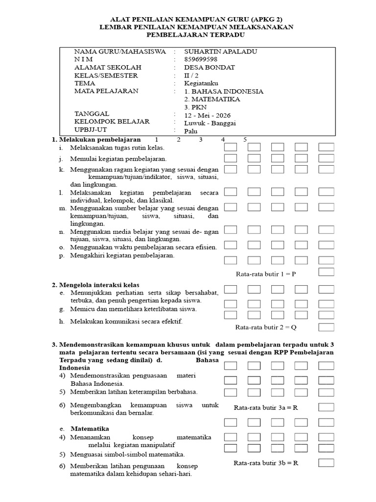 Document APKG 1 Dan 2 | PDF