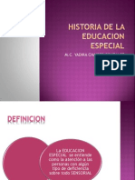 Historia de La Educacion Especial