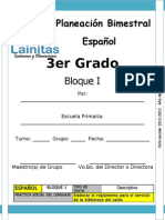 3er Grado - Bloque 1 - Español
