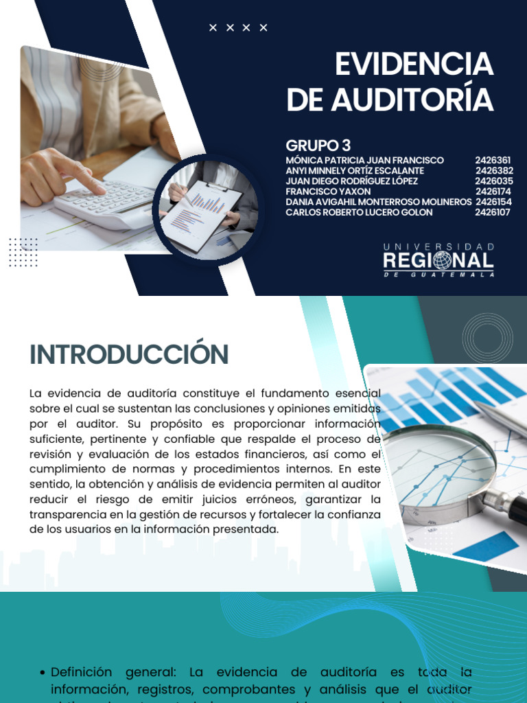 Grupo No. 3 Evidencia de Auditoria | PDF | Auditoría | Contralor