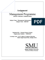 51 51 Smu Mba Assignments Mb0047 Management Information Systems