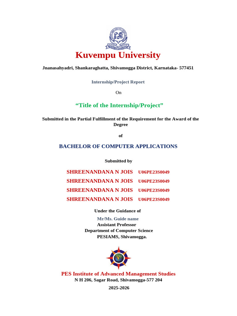 Final Internship Report | PDF | Abstract (Summary) | Software Engineering