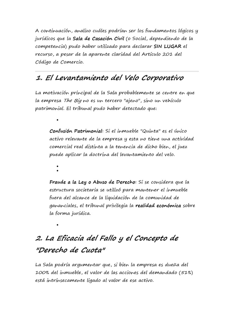 Documento 1 | PDF | Pinchando el velo corporativo | Apelación