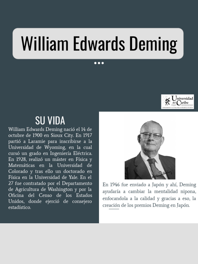 William Edwards Deming | PDF | Business
