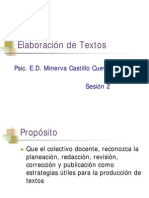 Elaboración de Textos Sesion 2