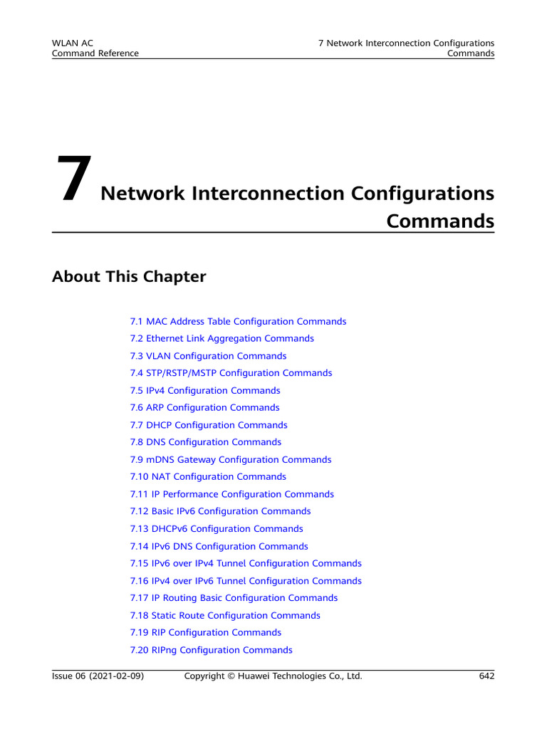 01-07 Network Interconnection Configurations Commands | PDF | I Pv6 ...