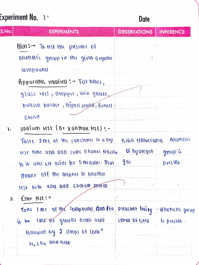 Functional Groups Practical (1) | PDF