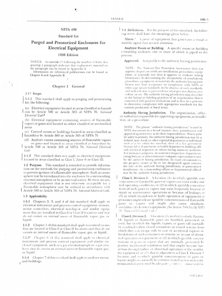 Nfpa 496 | PDF