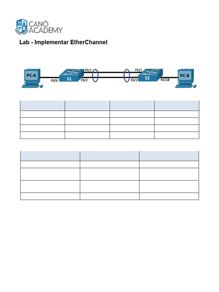 5 Lab - Implement Etherchannel | PDF | Informática | Telecomunicaciones