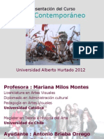 Presentación Del Curso - Arte Contemporáneo 2012