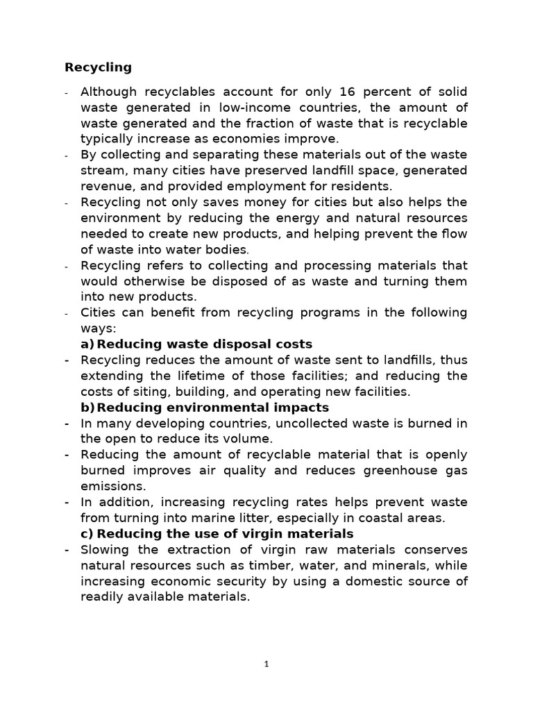 Solid Waste Management - 4 | PDF | Recycling | Waste