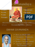 Guru Bhagavan Swami Sivanandaji Maharaj