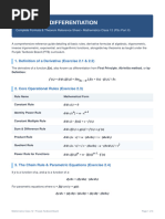 Class 12 Differentiation Formulas | PDF