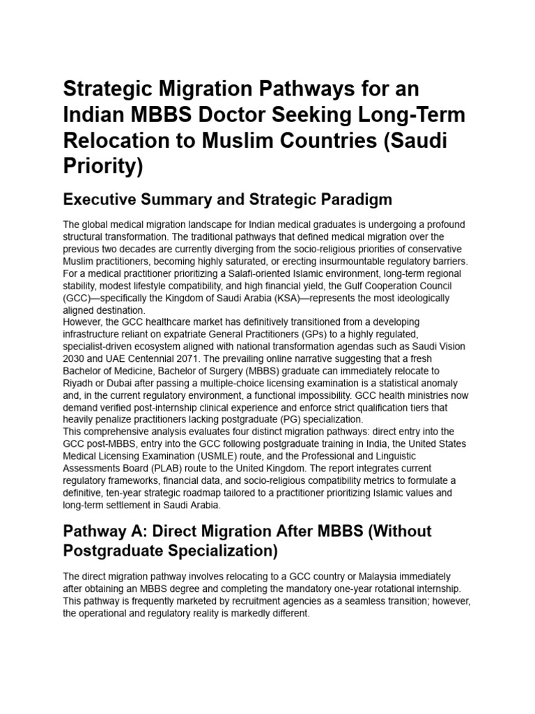 Indian Doctor's Gulf Migration Strategy | PDF | Cost Of Living | Doctor ...