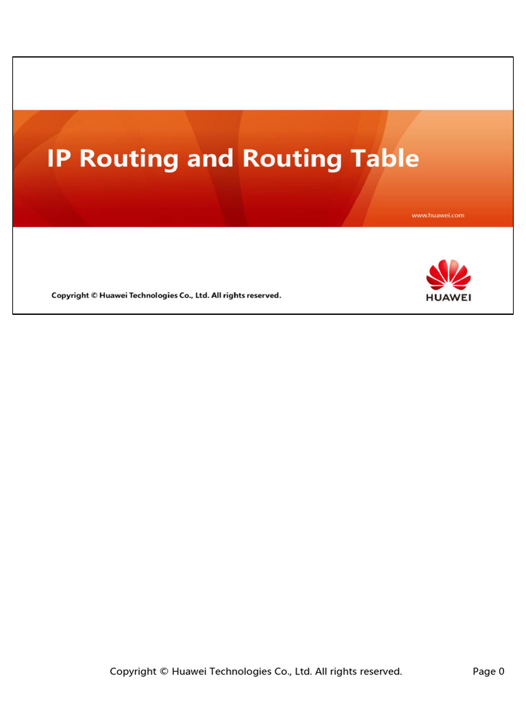 04 Ip Routing and Routing Table | PDF | Routing | Router (Computing)