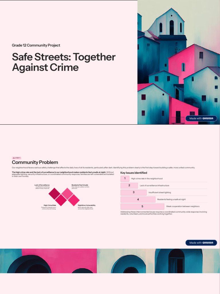 Safe Streets Together Against Crime | PDF | Road Safety | Surveillance