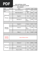 Bgcse National Mock Exam Timetable 2026 | PDF | Science