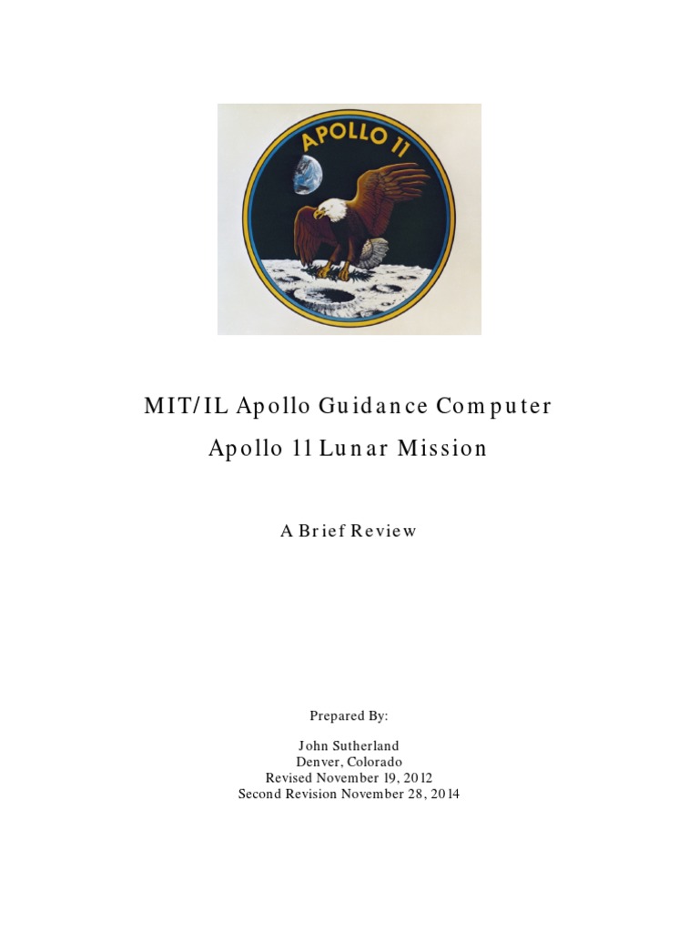 MIT/IL Apollo Guidance Computer, Apollo 11 | PDF | Apollo 11 | Apollo ...