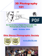 Digital 3D Photography 101: OSPS - October 2010