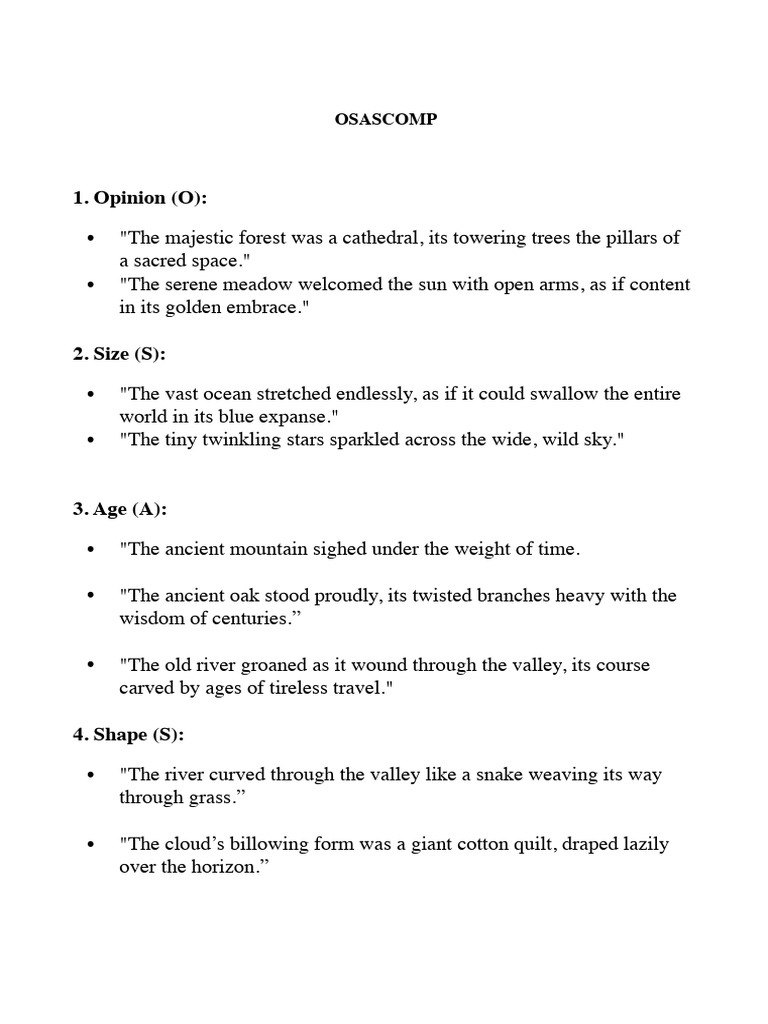 OSASCOMP Descriptions | PDF