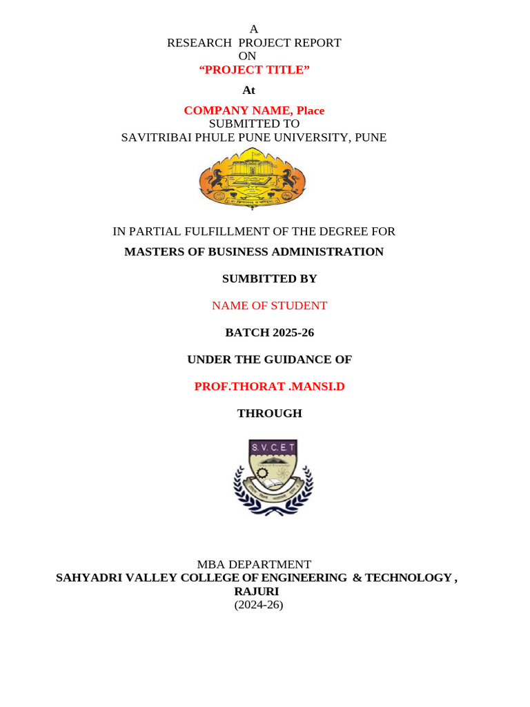 Research Project Format | PDF | Statistics | Methodology