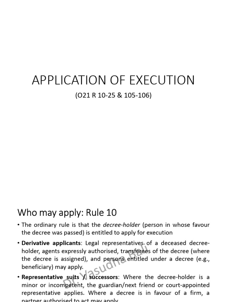 Application for Execution | PDF | Ex Parte | Judgment (Law)