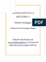 Heidegger Martin - Superacion de La Metafisica [PDF]