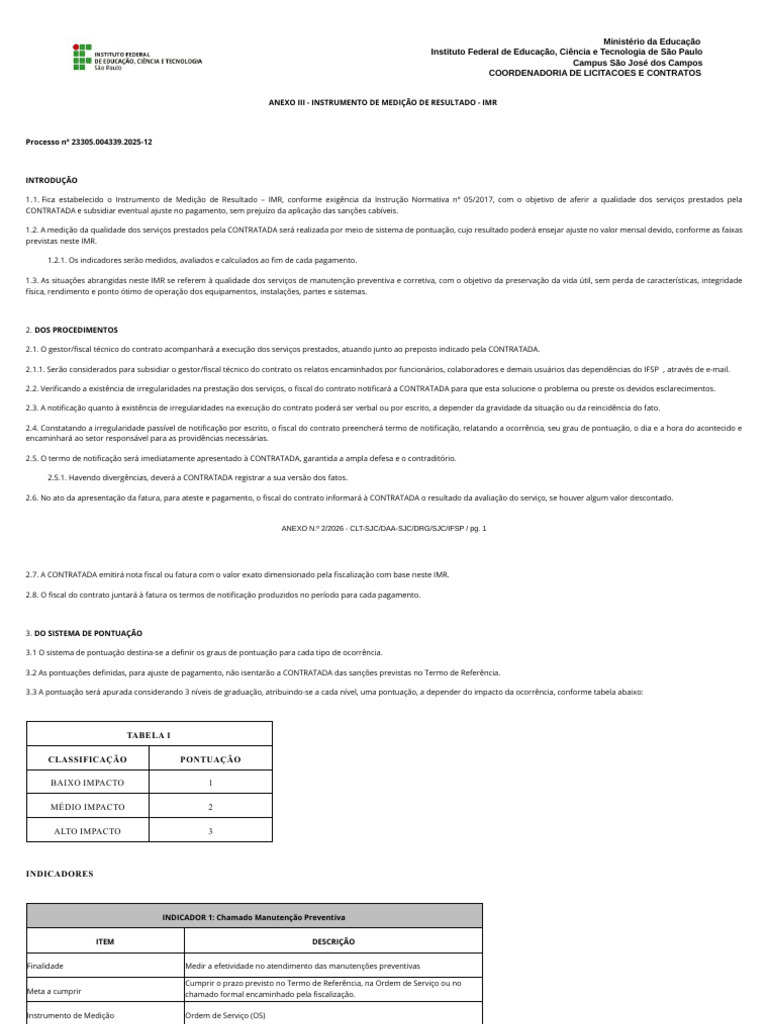 Modelo de IMR | PDF | Medição