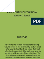 Procedure For Taking A Wound Swab