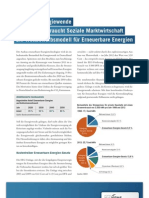 Die Energiewende Braucht Soziale Marktwirtschaft - Ein Wettbewerbsmodell Für Erneuerbare Energien
