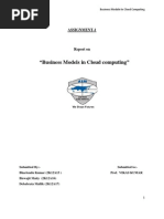 "Business Models in Cloud Computing": Assignment-1