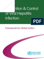 Prevention & Control of Viral Hepatitis Infection:: Framework For Global Action
