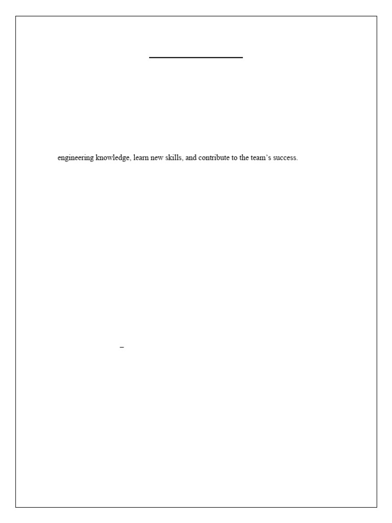 CV Format | PDF