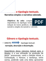 Aula 1 - Gênero e Tipologia Textuais