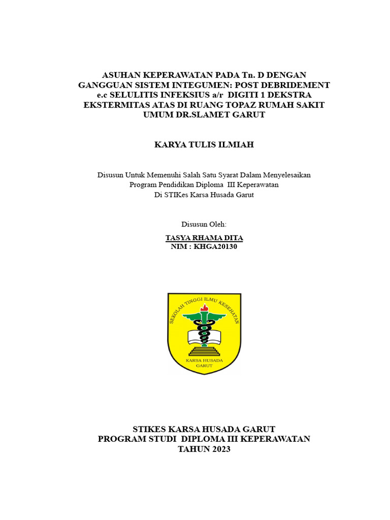Kti Selulitis (Tasya Rhama Dita Khga20130) | PDF