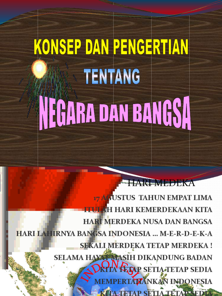 Konsep Dan Pengertian Tentang Negara Dan Bangsa | PDF