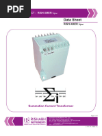 Rishabh Current Transformer Manual | PDF | Transformer | Electrical ...