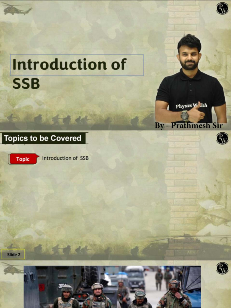 Introduction of SSB _ Class Notes ~ Psychology | PDF