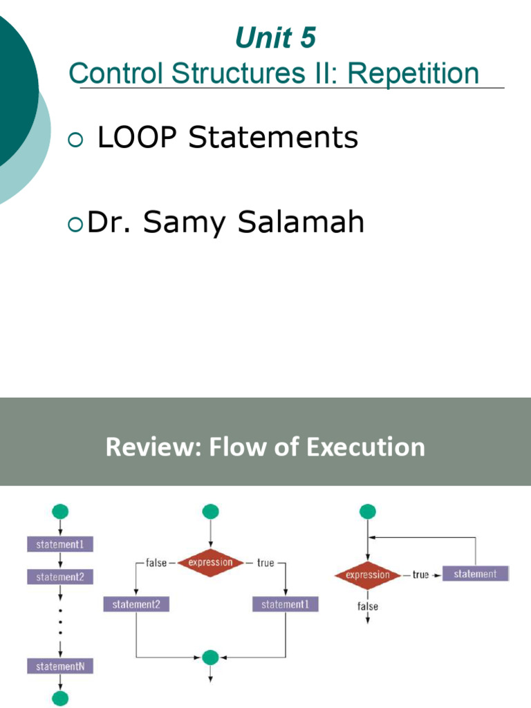 5.Control Structures II- Repetition | PDF | Control Flow | Computer ...