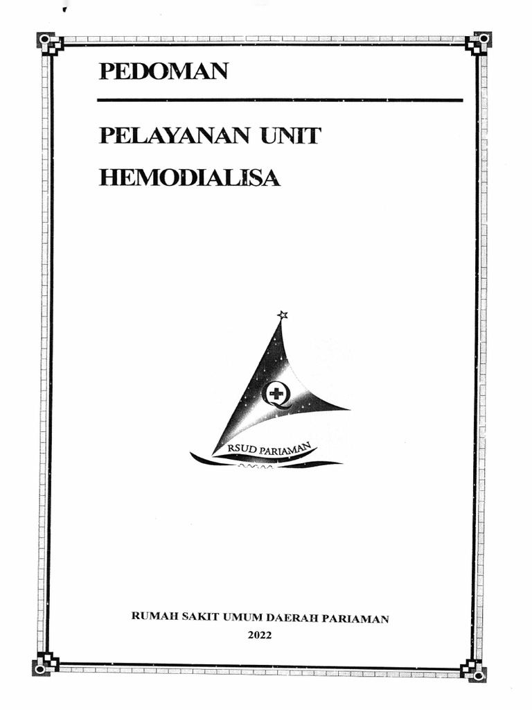 Pedoman Pelayanan Unit HD | PDF