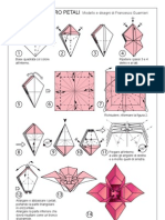 Origami - Flor 3D 4 Petalos