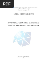 A concepção de cultura em Bruner e Vigotski