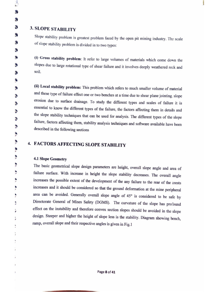 5B Slope design and monitoring | PDF